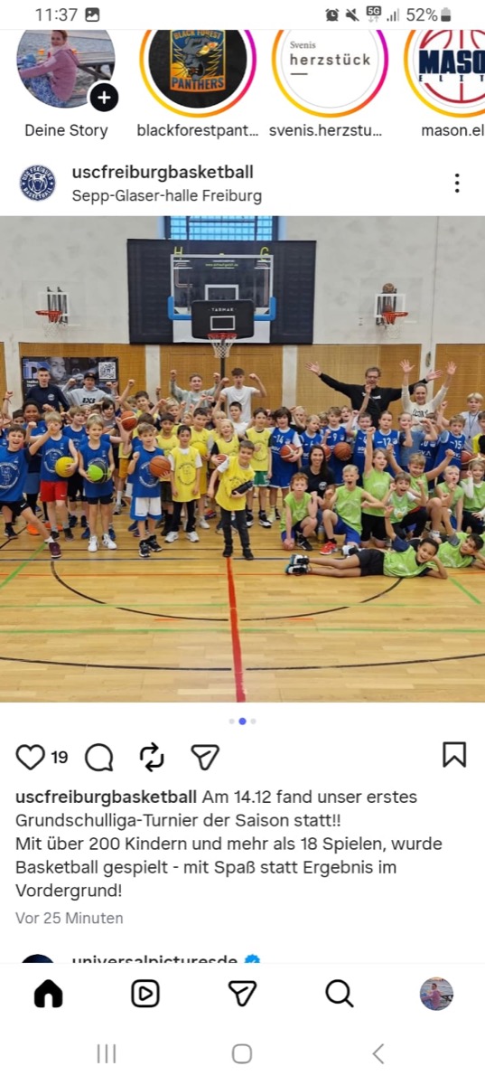 U10 bei der Grundschulliga